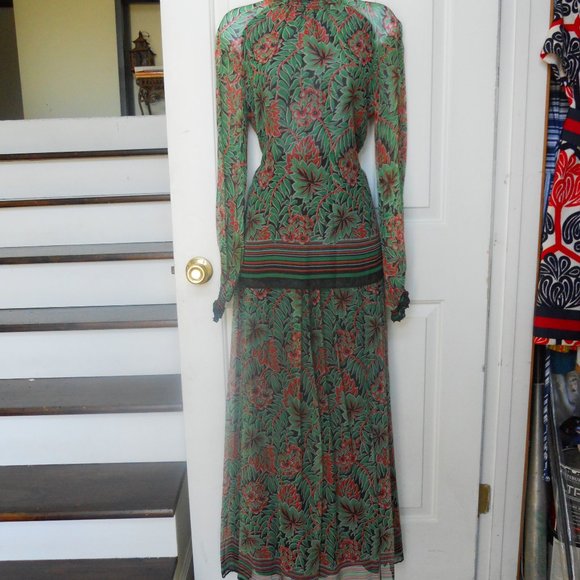 A J Bari Dresses & Skirts - Vintage A J Bari Disco maxi skirt set